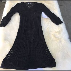 Knit dress knit long sleeve dress C35